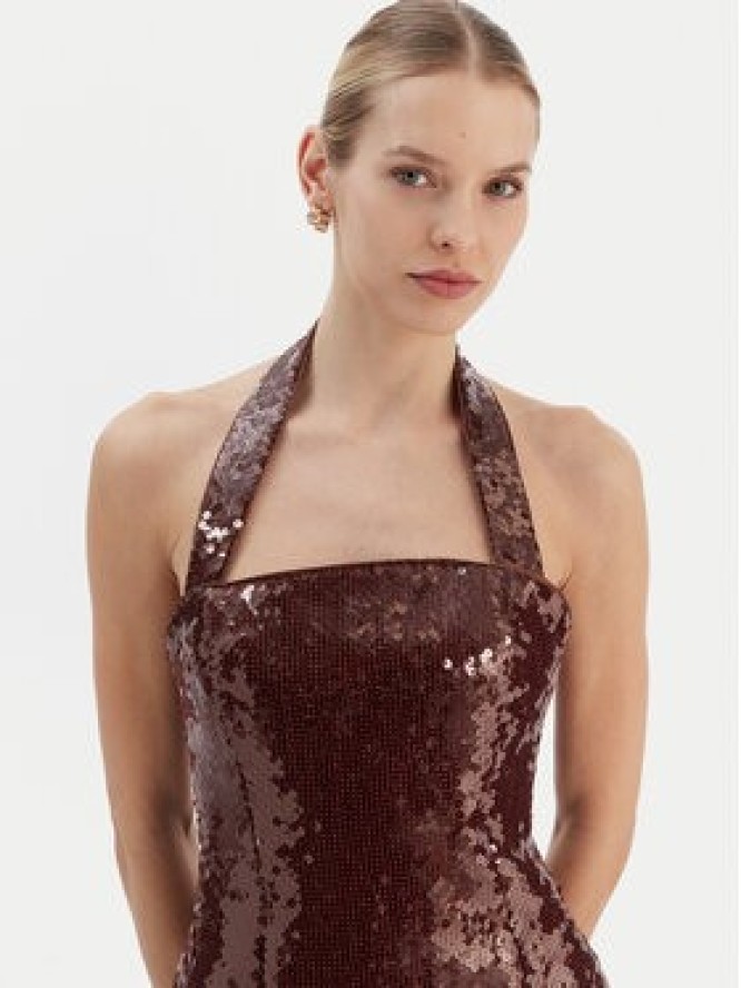 Bardot Sukienka koktajlowa Nevelle 59857DB2 Bordowy Slim Fit