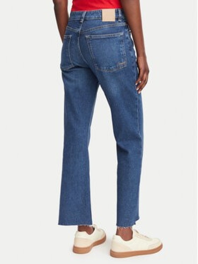BOSS Jeansy Angela 50564436 Granatowy Flared Fit