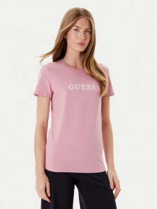 Guess T-Shirt O5RI01 KBBU1 Różowy Regular Fit
