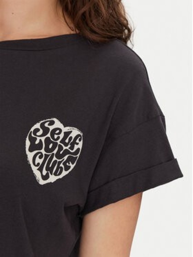 Noisy May T-Shirt Gaby 27032954 Czarny Regular Fit