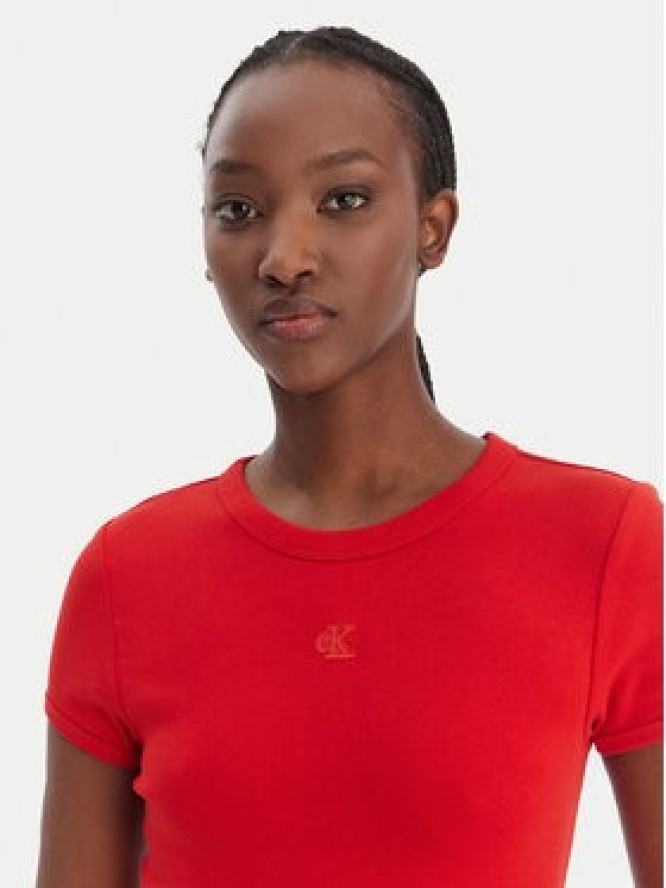 Calvin Klein Jeans Sukienka codzienna LV047B266G Czerwony Slim Fit