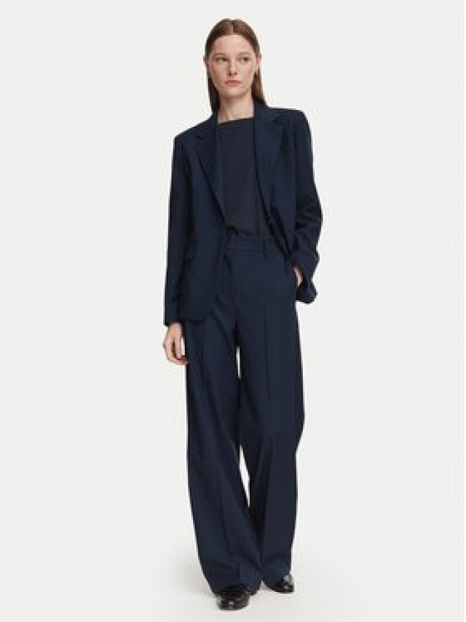 Weekend Max Mara Marynarka Lamine 2625046081 Granatowy Regular Fit