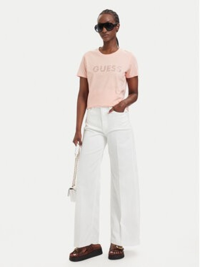 Guess T-Shirt W6GI15 K3035 Koralowy Regular Fit
