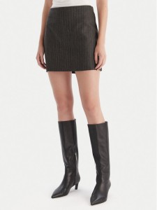 Marella Spódnica mini Litanie 2523106112 Szary Slim Fit