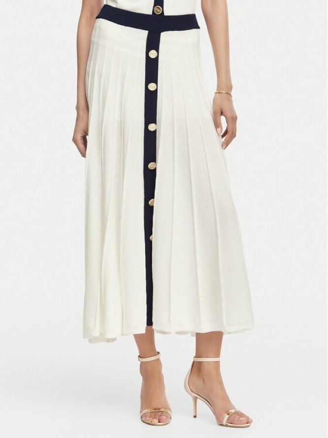 Artigli Spódnica plisowana ACGO004493 Biały Regular Fit