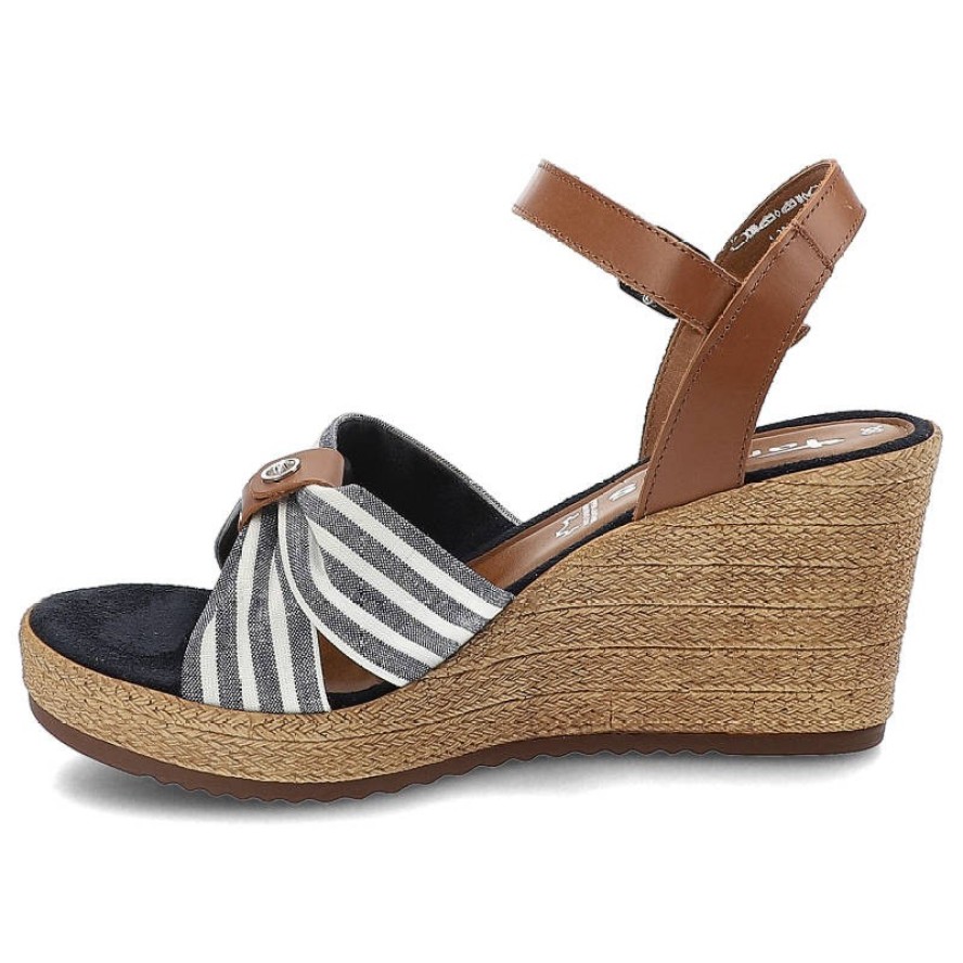 Niebieskie Sandały Damskie Tamaris Buty Na Koturnie