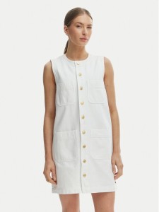 Tommy Hilfiger Sukienka codzienna WW0WW48584 Biały Regular Fit