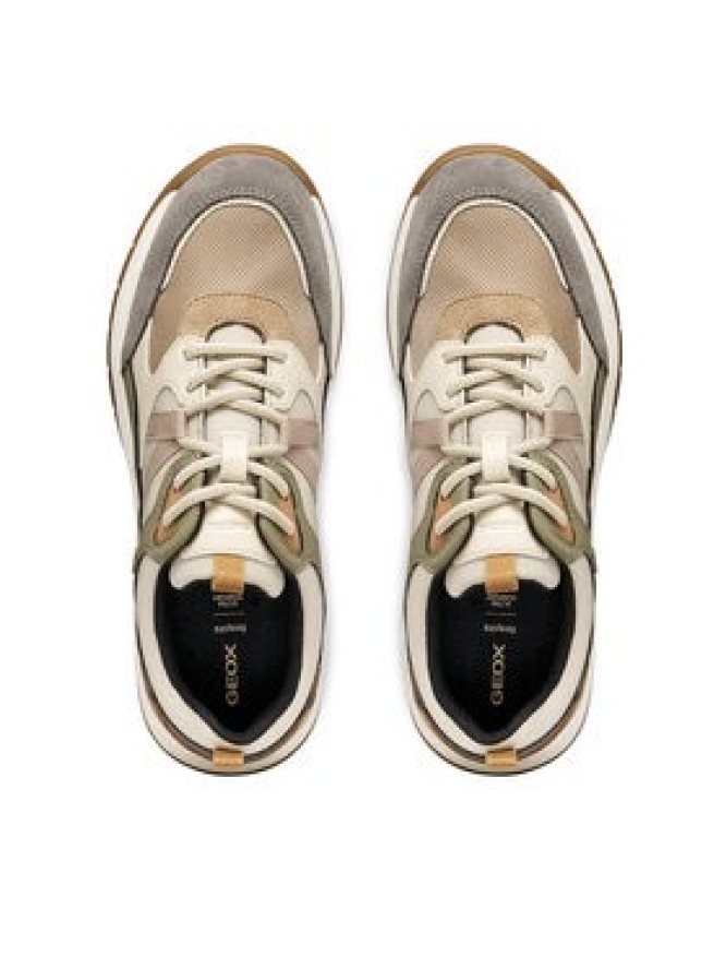 Geox Sneakersy D Berinike B Abx D563NB 011EK C5VF3 Beżowy