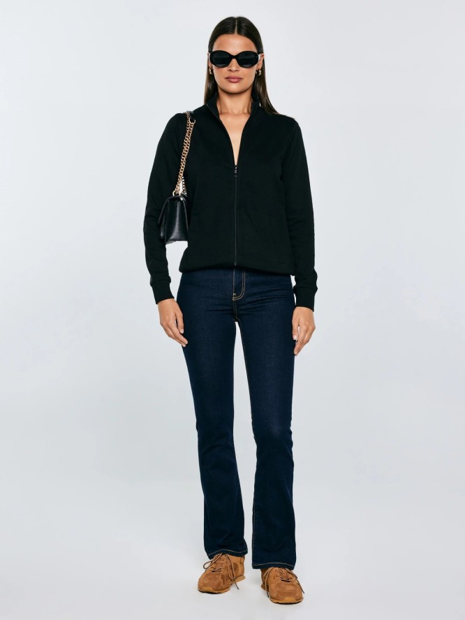 Bluza damska ze stójką czarna Chita 906