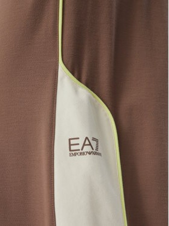 EA7 Emporio Armani Spodnie dresowe 7W001336 AF13289 U6041 Brązowy Relaxed Fit