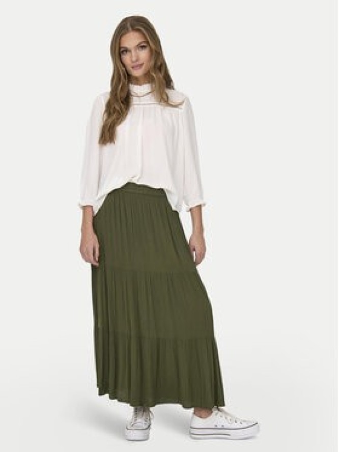 ONLY Spódnica maxi Mikka 15324808 Zielony Regular Fit