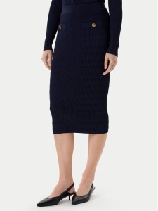 Guess Spódnica mini W5YD66 Z0130 Granatowy Slim Fit