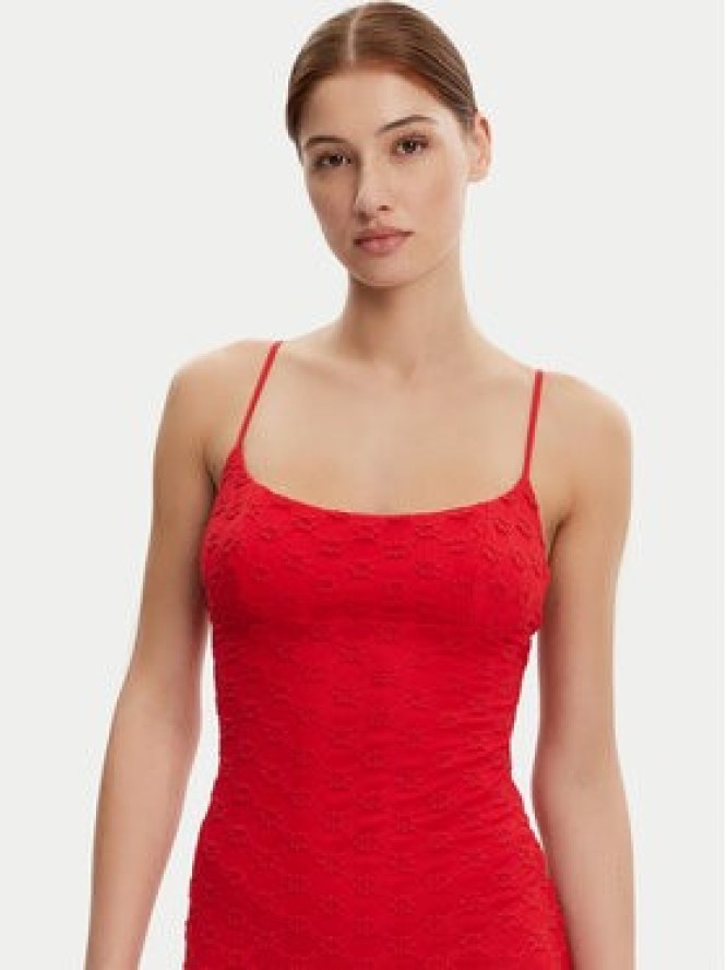 Bardot Sukienka koktajlowa 57998DB1 Czerwony Regular Fit