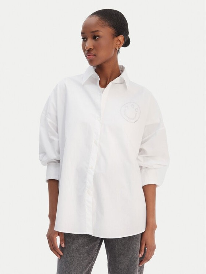 HUGO Koszula Edafne 50555625 Biały Regular Fit