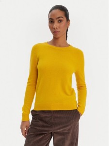 United Colors Of Benetton Sweter 1002D1K01 Żółty Regular Fit
