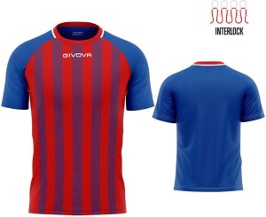 Koszulka sportowa Givova Rugby Royal Red Red
