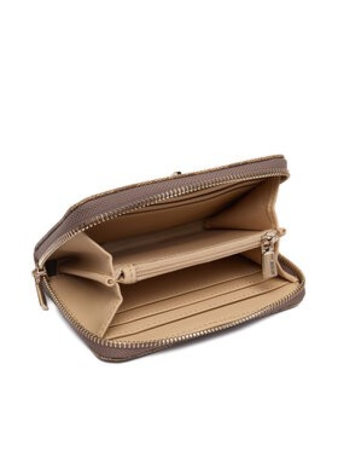 Guess Portfel Yvonne Logo Slg SWSG23 78140 Beżowy ciemny