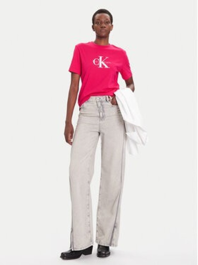 Calvin Klein Jeans T-Shirt Hero Classic LV047B865G Różowy Regular Fit