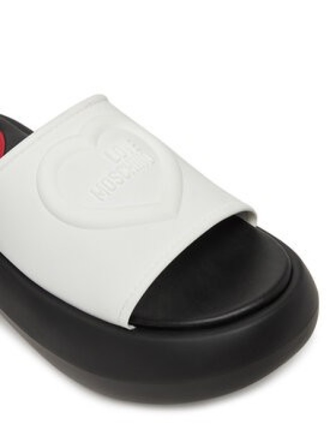 LOVE MOSCHINO Klapki JA28207I0MI40100 Biały