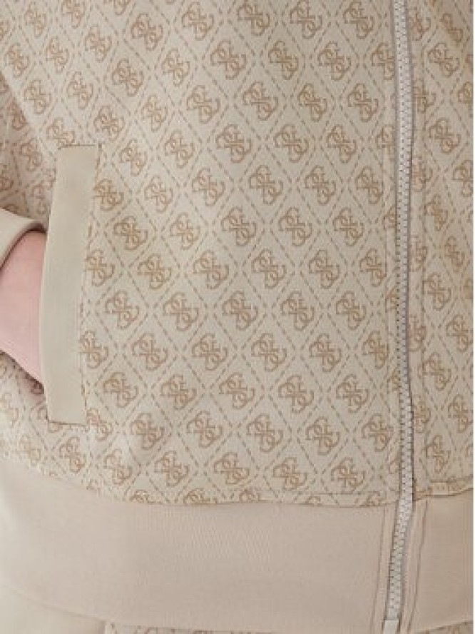 Guess Bluza V6RQ08 K2042 Beżowy Regular Fit