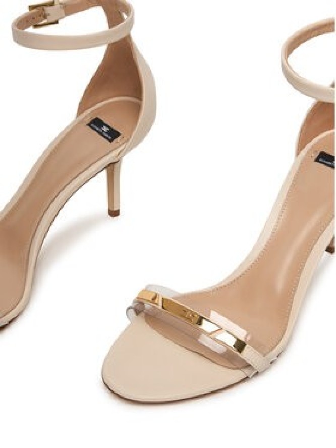 Elisabetta Franchi Sandały SA56L61E2 Écru