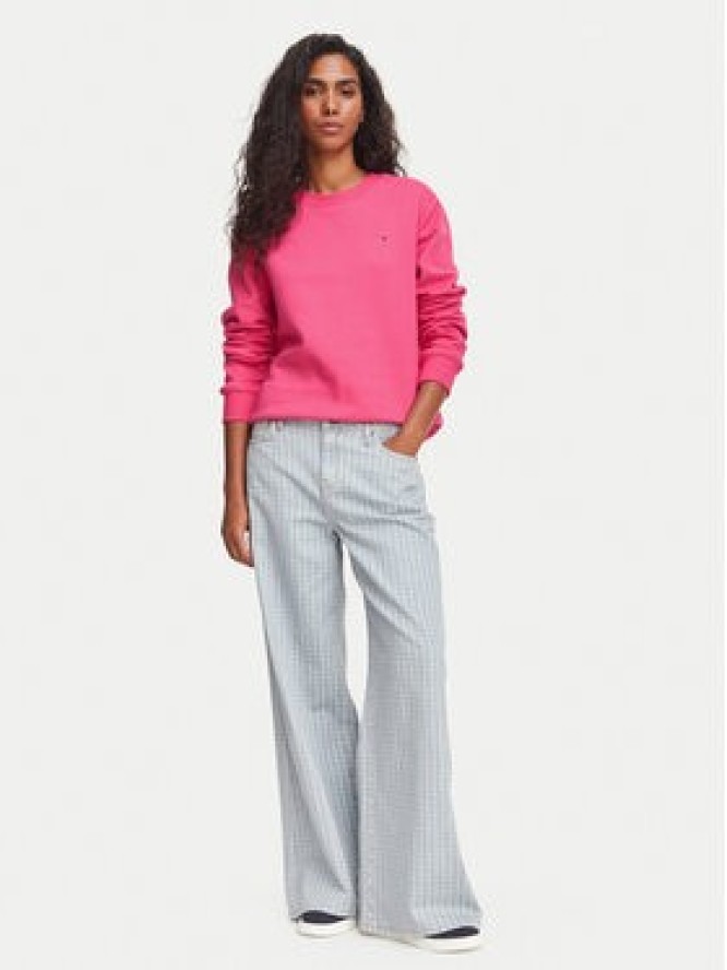 Tommy Jeans Bluza Flag DW0DW19959 Różowy Regular Fit