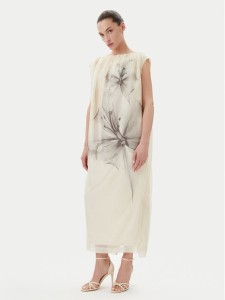 Herskind Sukienka koktajlowa Veronika 5586199 Écru Loose Fit