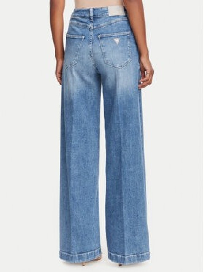 Guess Jeansy W6YA1C D1337 Niebieski Wide Leg