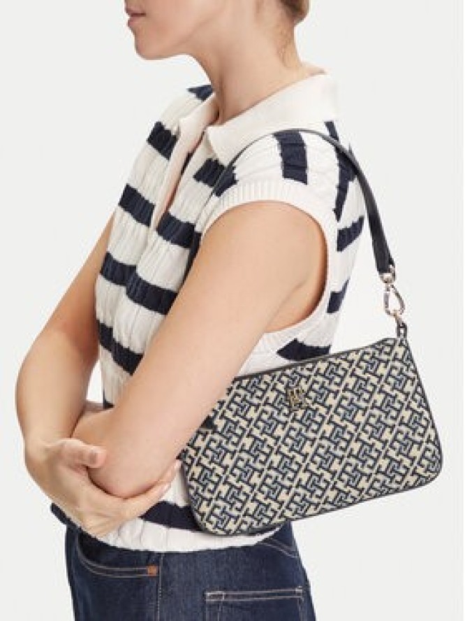Tommy Hilfiger Torebka Th Jacquard Shoulder Pouch AW0AW17828 Granatowy