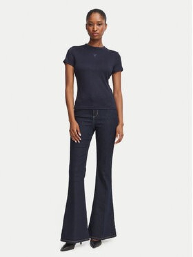 Guess T-Shirt W5BP07 KCGM2 Granatowy Regular Fit