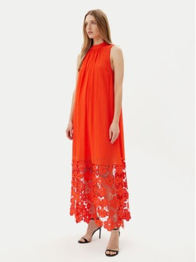 YAS Sukienka letnia Twigsy 26037703 Czerwony Relaxed Fit