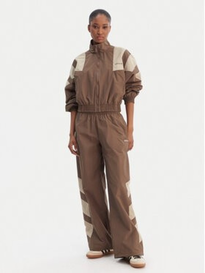 adidas Bluza Blocked Washed KD8787 Brązowy Oversize