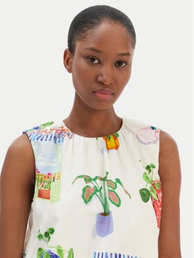 Seafolly Bluzka La Boca 55646-TO Écru Regular Fit