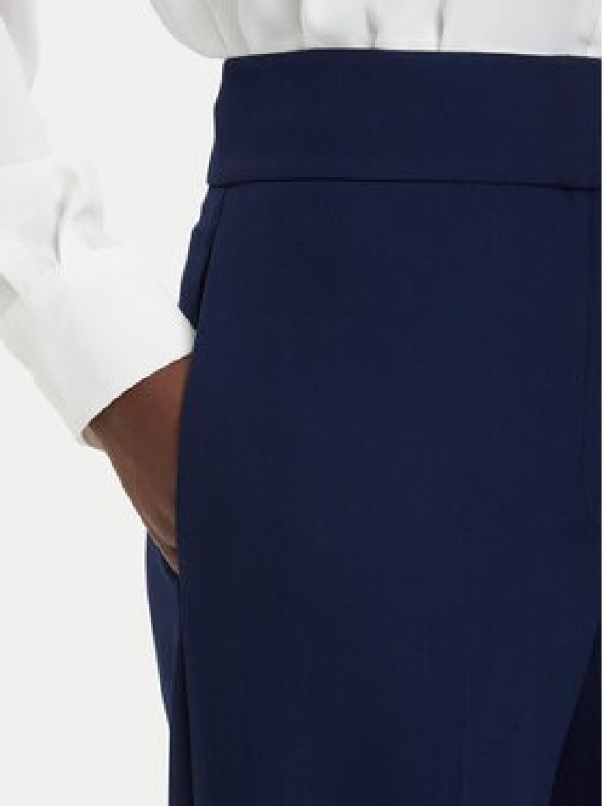 HUGO Spodnie materiałowe Himia-1 50566604 Granatowy Wide Leg