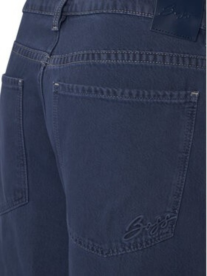 BOSS Jeansy Slouchy 50552533 Granatowy Wide Leg