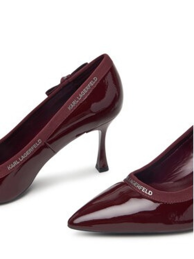 KARL LAGERFELD Szpilki Sienna KL32708R Bordowy