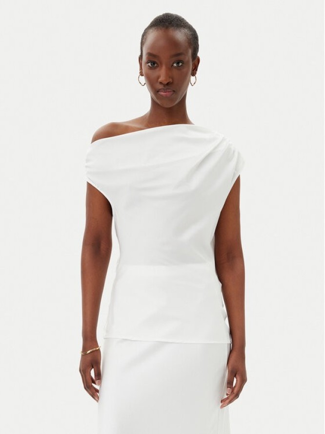 Imperial Bluzka RFY4JDG Biały Regular Fit