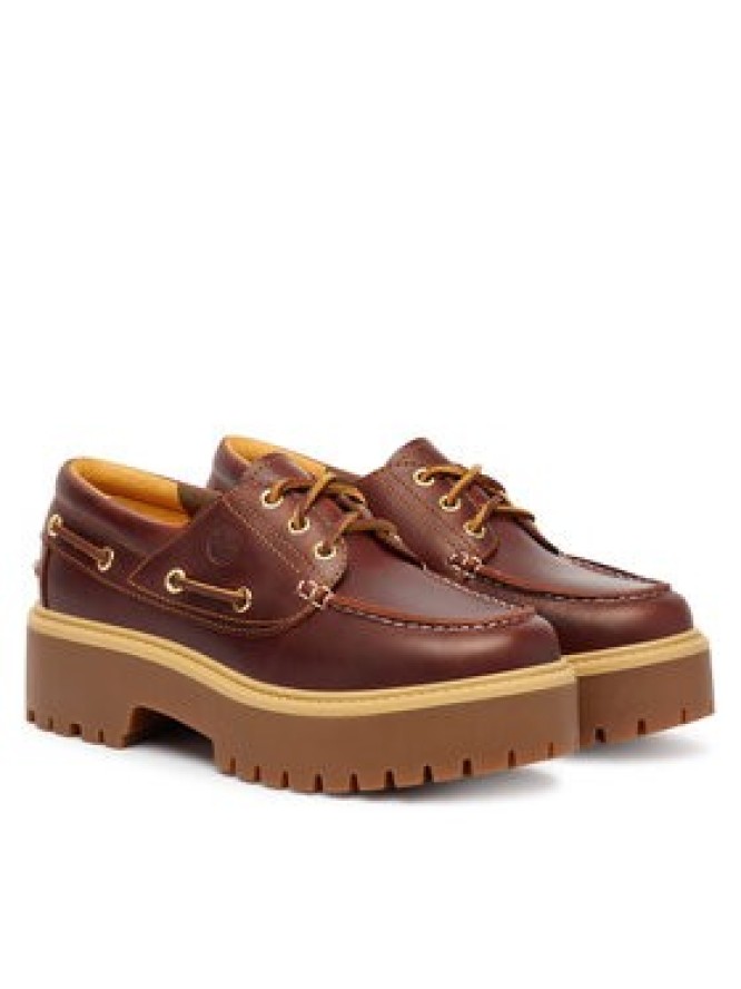 Timberland Loafersy Stone Street Boat TB0A2QDMD571 Brązowy