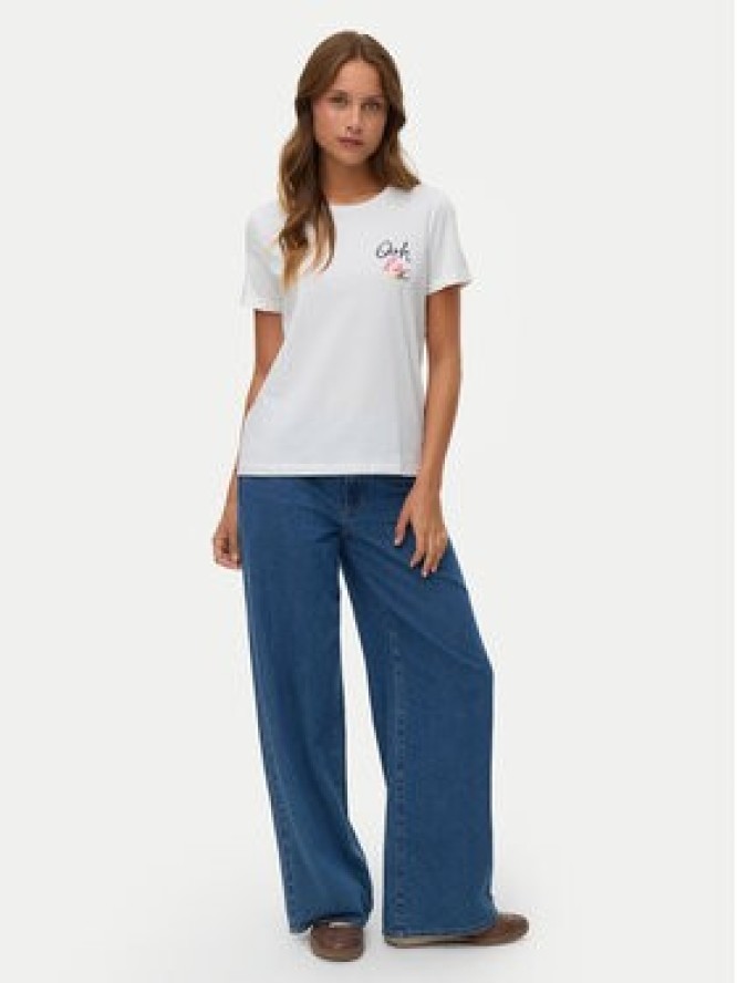 Vero Moda T-Shirt Ikami 10340181 Biały Regular Fit
