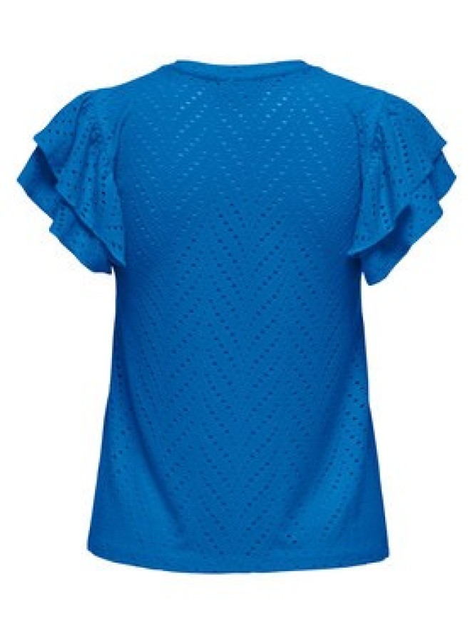 JDY Bluzka Carla 15351452 Niebieski Regular Fit