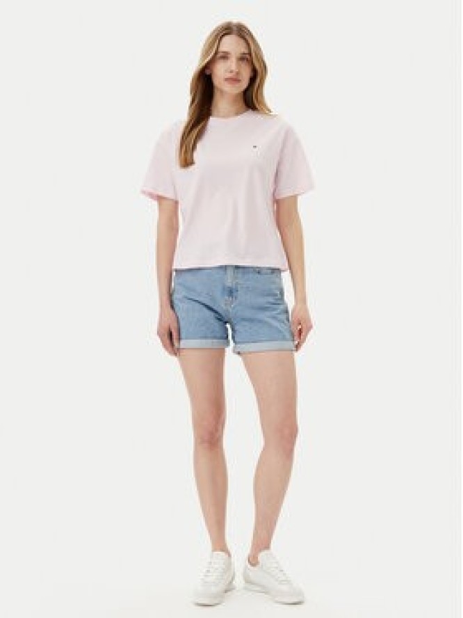 Tommy Hilfiger T-Shirt UW0UW05763 Różowy Regular Fit