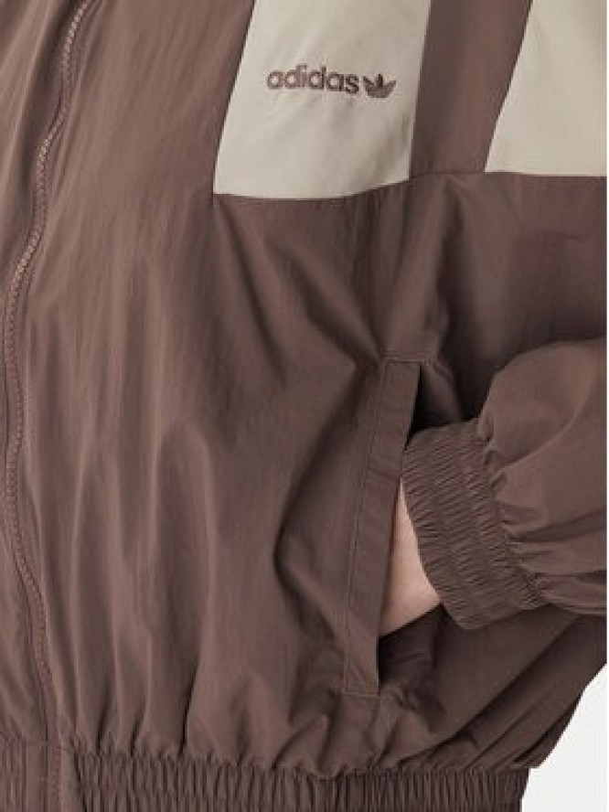 adidas Bluza Blocked Washed KD8787 Brązowy Oversize