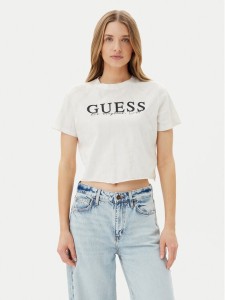 Guess T-Shirt V5GI19 I3Z14 Écru Regular Fit