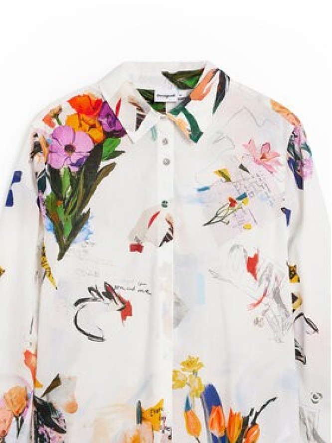 Desigual Koszula Mila 26SWCW21 Biały Regular Fit