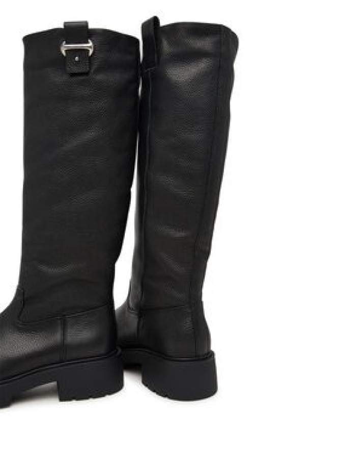 Calvin Klein Kozaki Chunky High Boot Lth Hdw HW0HW03201 Czarny