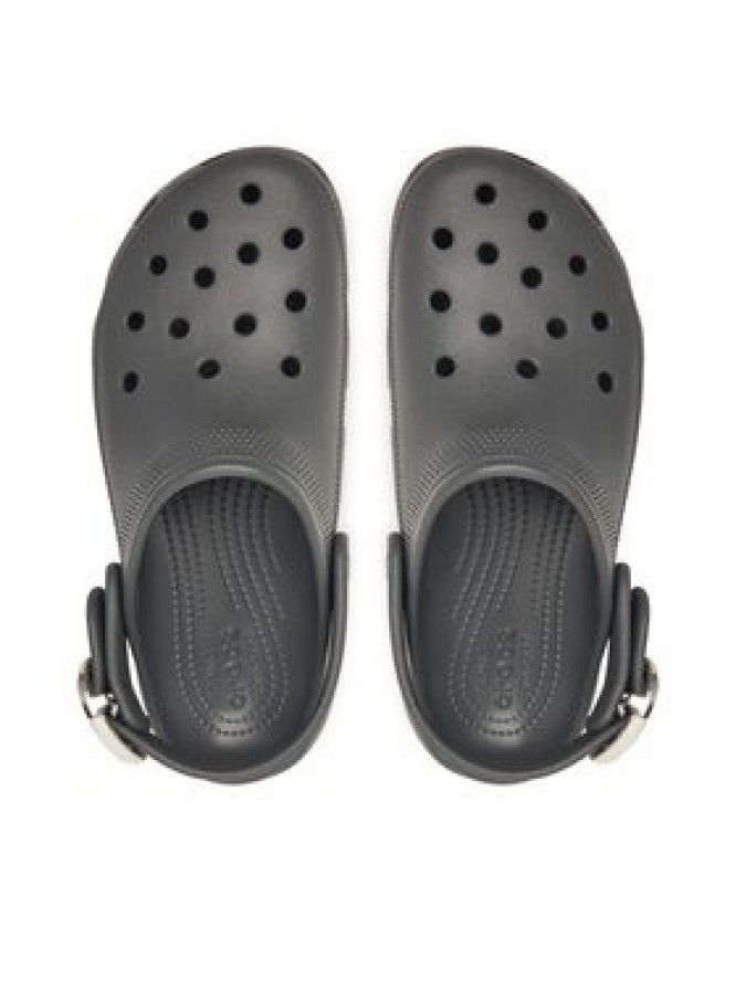 Crocs Klapki Classic Platform Buckle Clog 213230 Szary