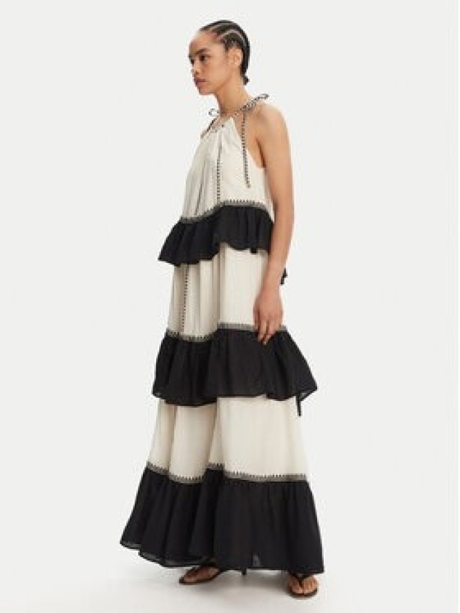 Devotion TWINS Sukienka letnia Kleio 025.303G Écru Loose Fit