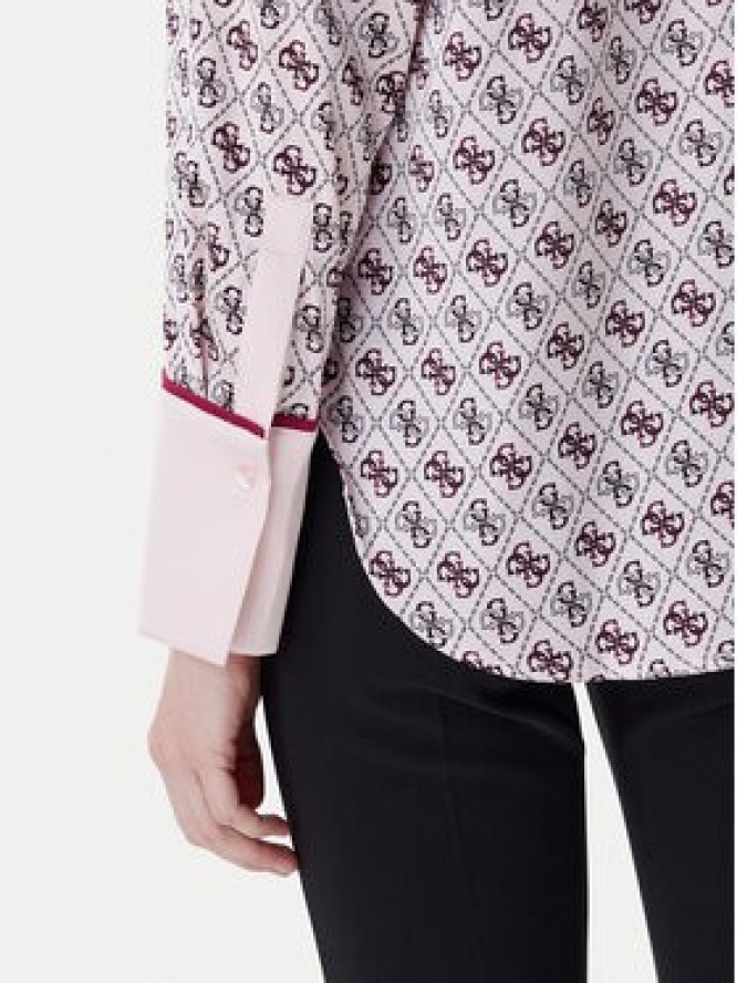 Guess Koszula W4YH47 WF1T2 Różowy Regular Fit
