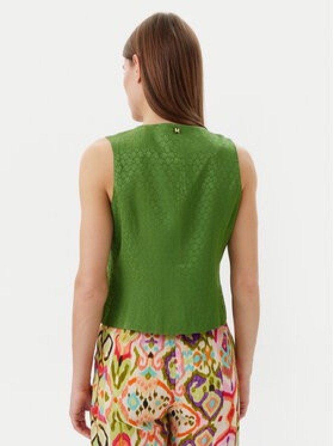 Lola Casademunt by Maite Kamizelka MS2502007 Zielony Regular Fit