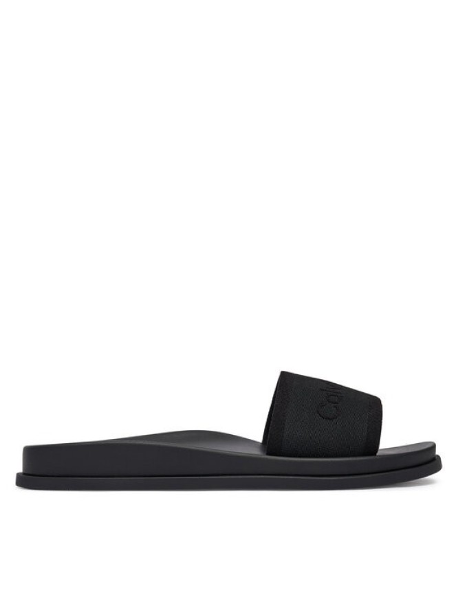 Calvin Klein Klapki City Sandal Mule Webbing HW0HW02887 Czarny